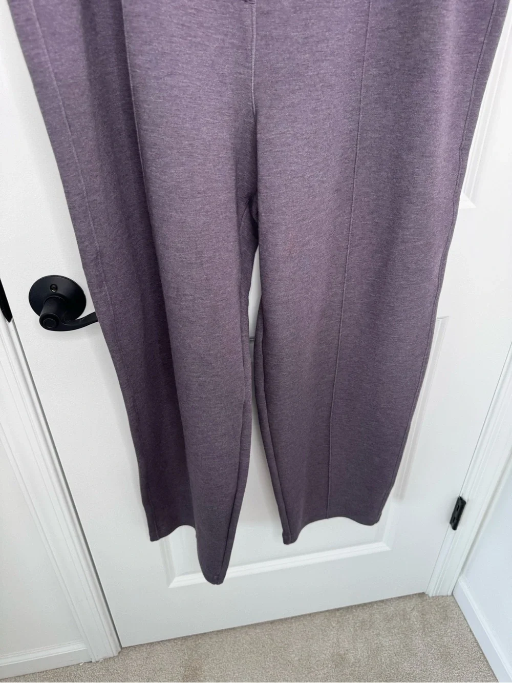 SPANX Women's purple Straight-Leg air essentials  Pull-On Pants 2X